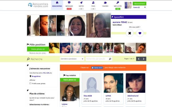 interface de rencontresronces.com