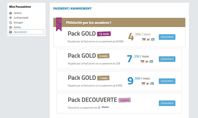 wyylde tarif prix pack abonnement